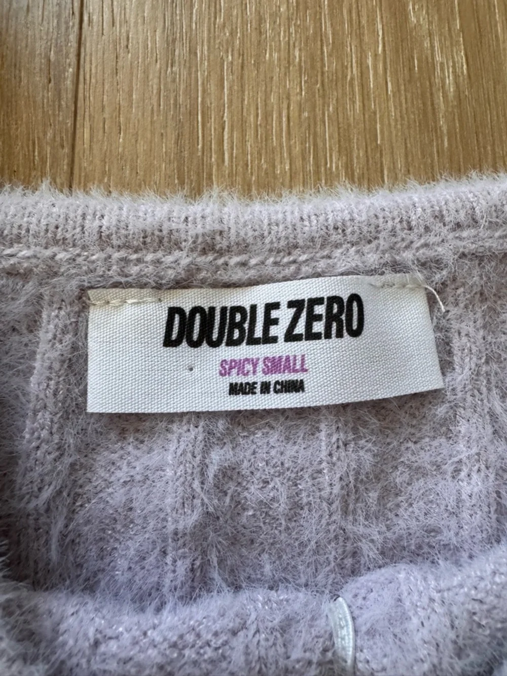 Fuzzy Ribbed Cropped Sweater - Picture 2 of 2